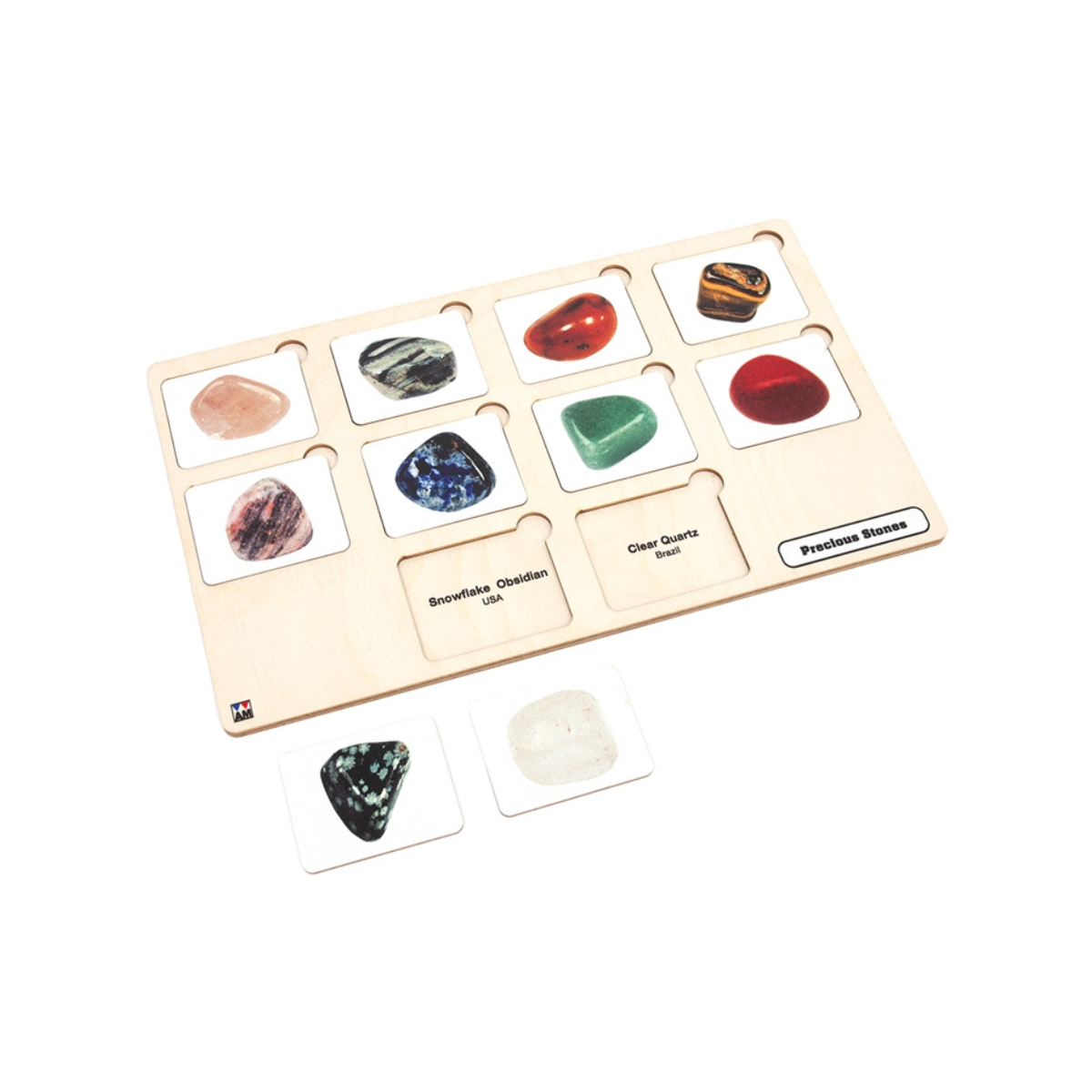 Precious Stones Puzzle with Nomenclature Cards (3-6) (Printed)