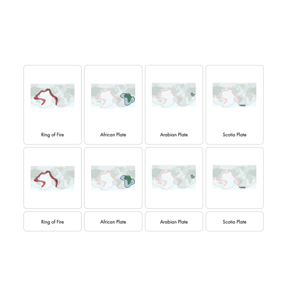 The Ring of Fire Puzzle with Nomenclature Cards (3-6)