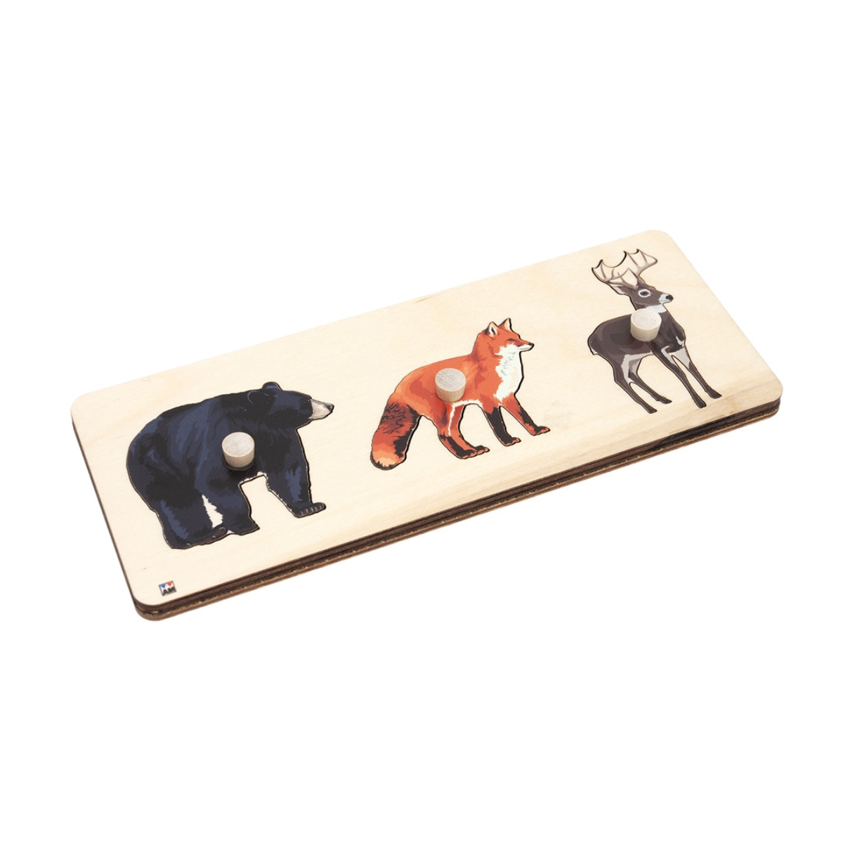 Continent Animals Knobbed Puzzle