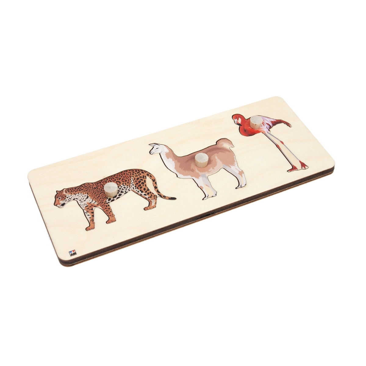 Continent Animals Knobbed Puzzle