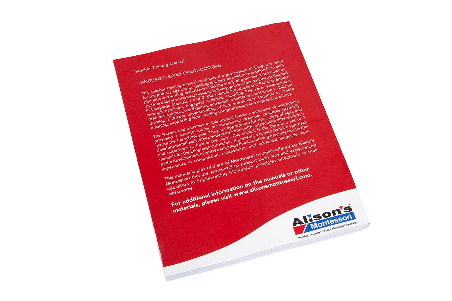 Teacher Training Manual: Language Volume 3 (3-6)