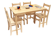 Rubberwood Classroom Table - Rectangle - 30" x 48"