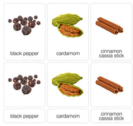 Spices of the World Nomenclature Cards (3-6) (Printed)