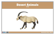 Desert Animals Nomenclature Cards