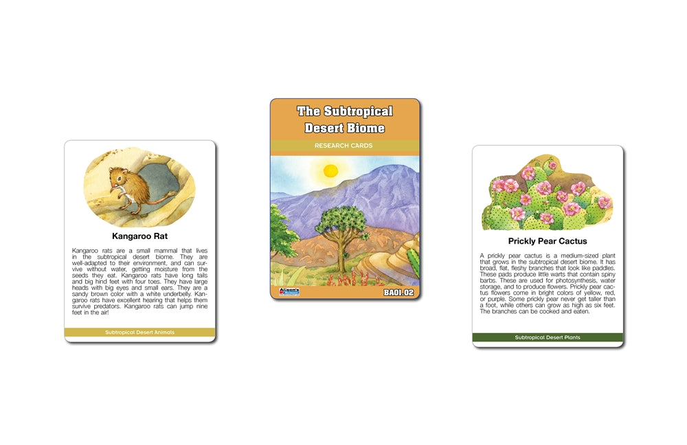 Biome Charts - Subtropical Desert Biome