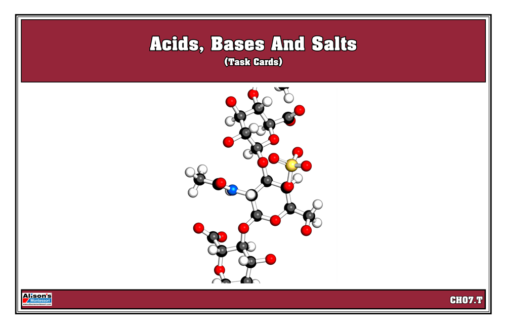Acids, Bases, and Salts Task Cards