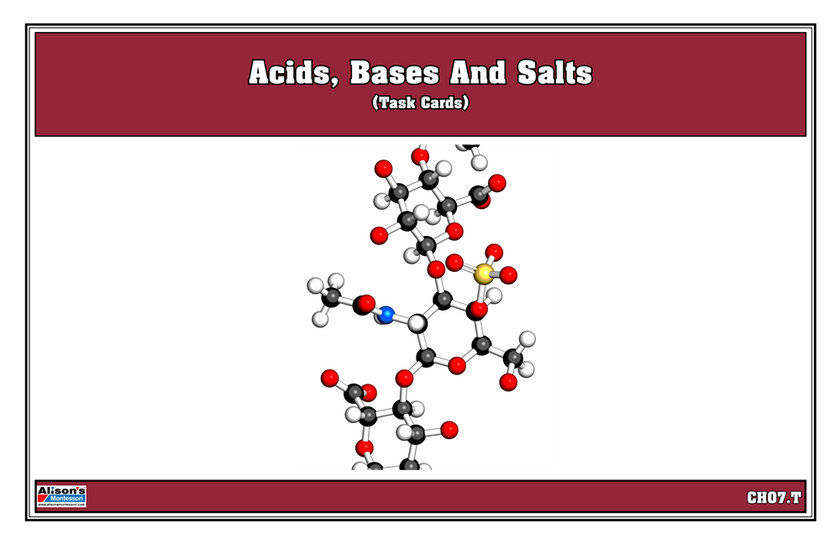 Acids, Bases, and Salts Task Cards