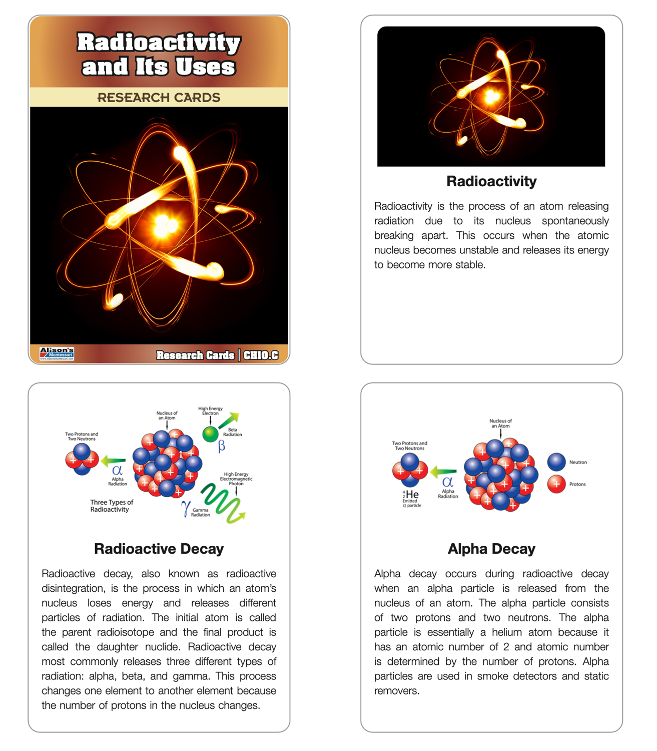 Radioactivity and Its Uses Supplement Materials