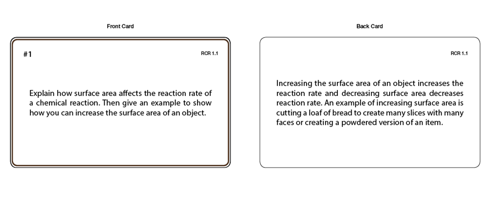 Chemical Reaction Rates Task Cards