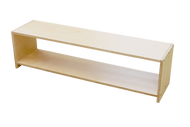 Two Tier Infant & Toddler Shelf w/o Back - Rubberwood