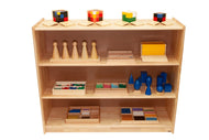 Large Rectangular Rubberwood Shelf w/ Back