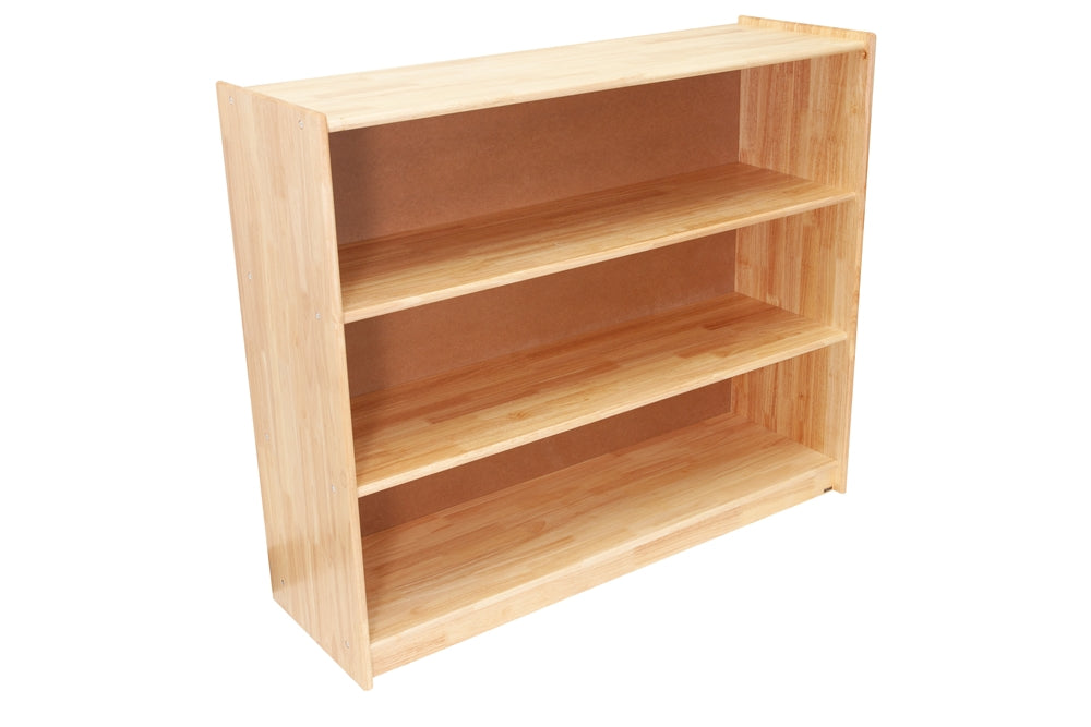 Large Rectangular Rubberwood Shelf w/ Back