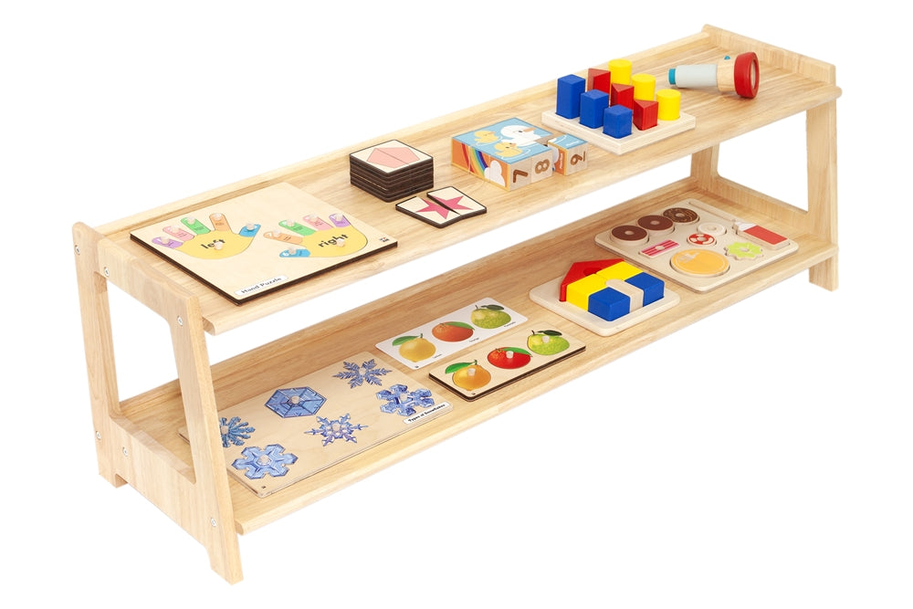 Two Tier Open Infant & Toddler Shelf