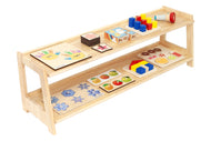 Two Tier Open Infant & Toddler Shelf