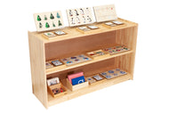 Solid Rubberwood Shelf w/ Back
