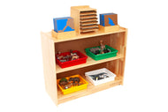 Small Rubberwood Shelf w/ Back