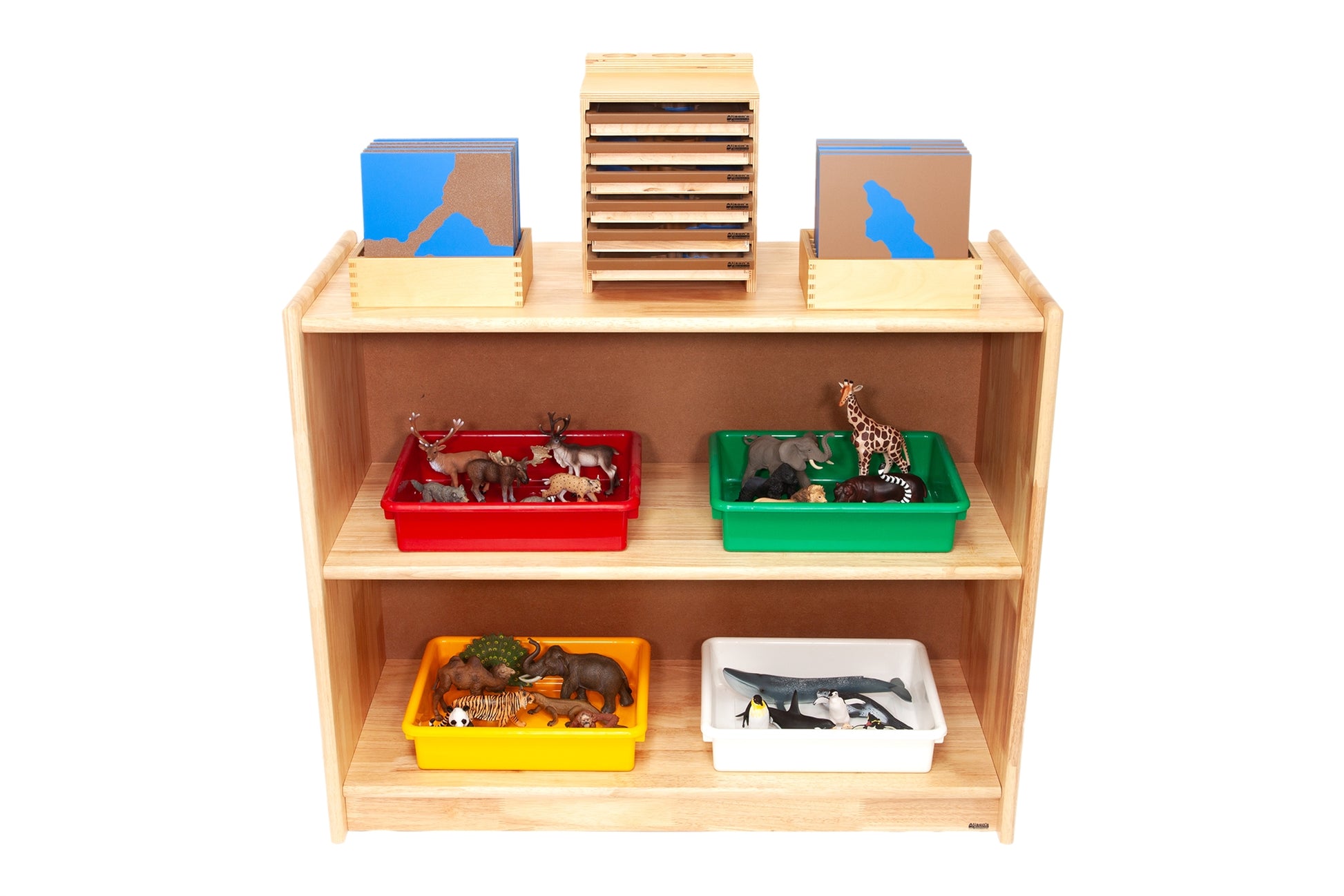 Small Rubberwood Shelf w/ Back