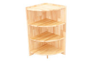Medium Corner Rubberwood Shelf
