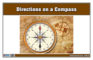Directions on a Compass Puzzle with Nomenclature Cards (3-6)