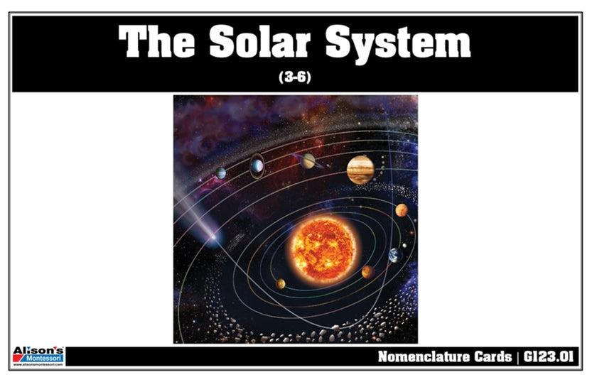 The Solar System Nomenclature Cards (3-6) (Printed)
