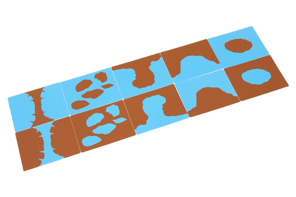 Plastic Land and Water Form Cards