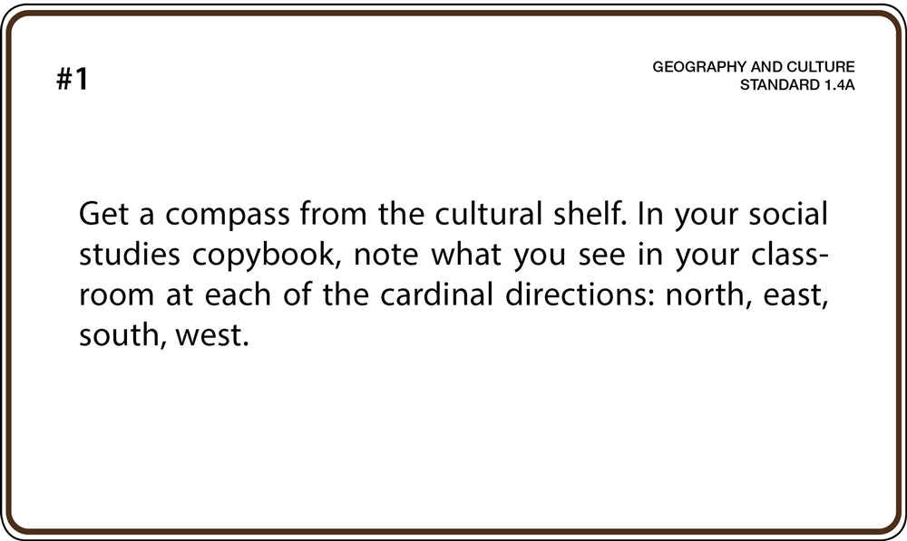 Social Studies Grade 1 Task Cards