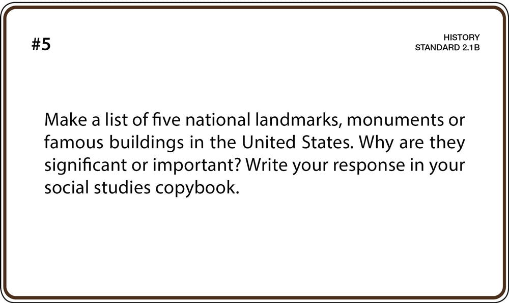 Social Studies Grade 2 Task Cards