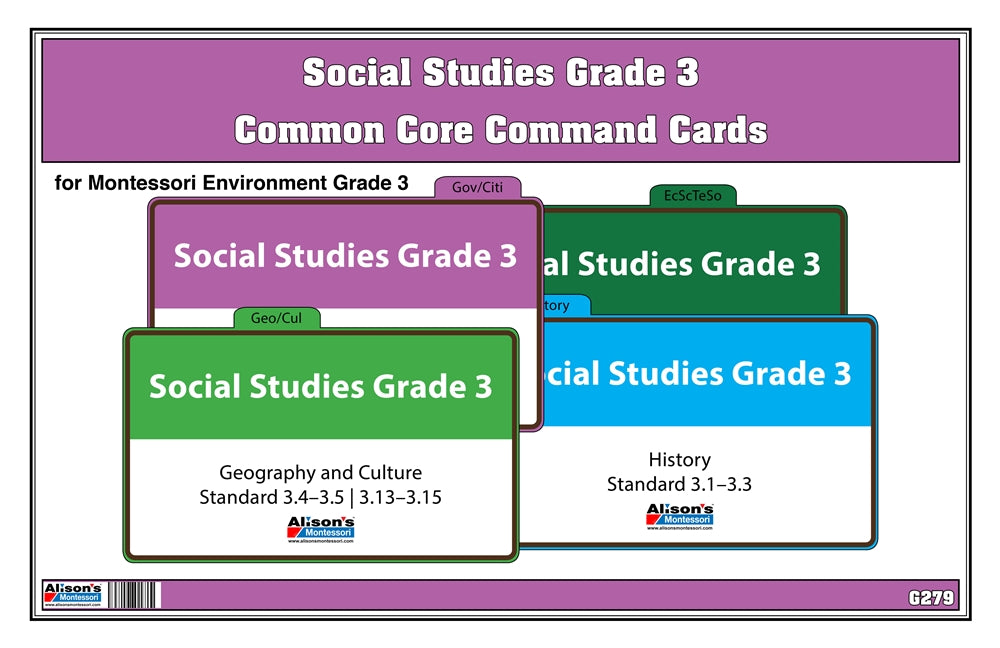 Social Studies Grade 3 Task Cards