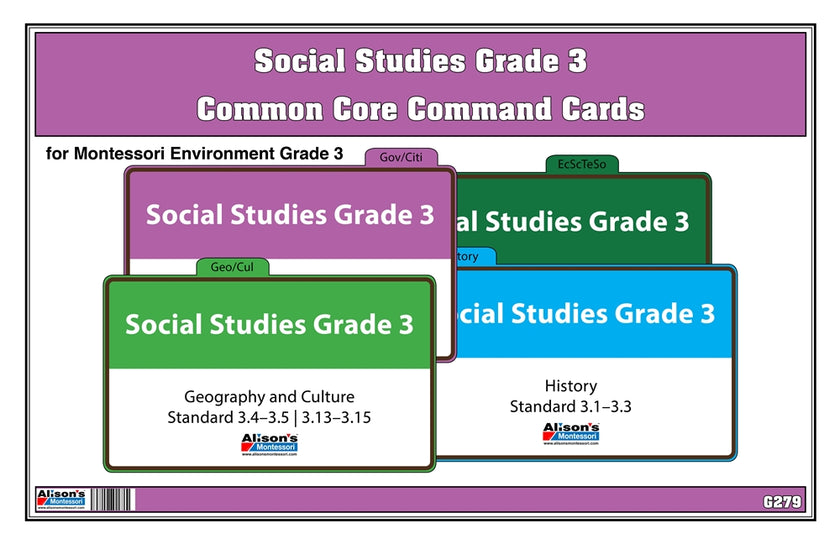 Social Studies Grade 3 Task Cards