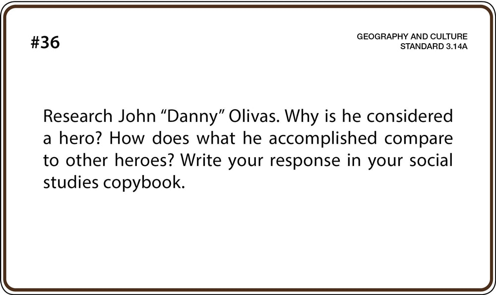 Social Studies Grade 3 Task Cards