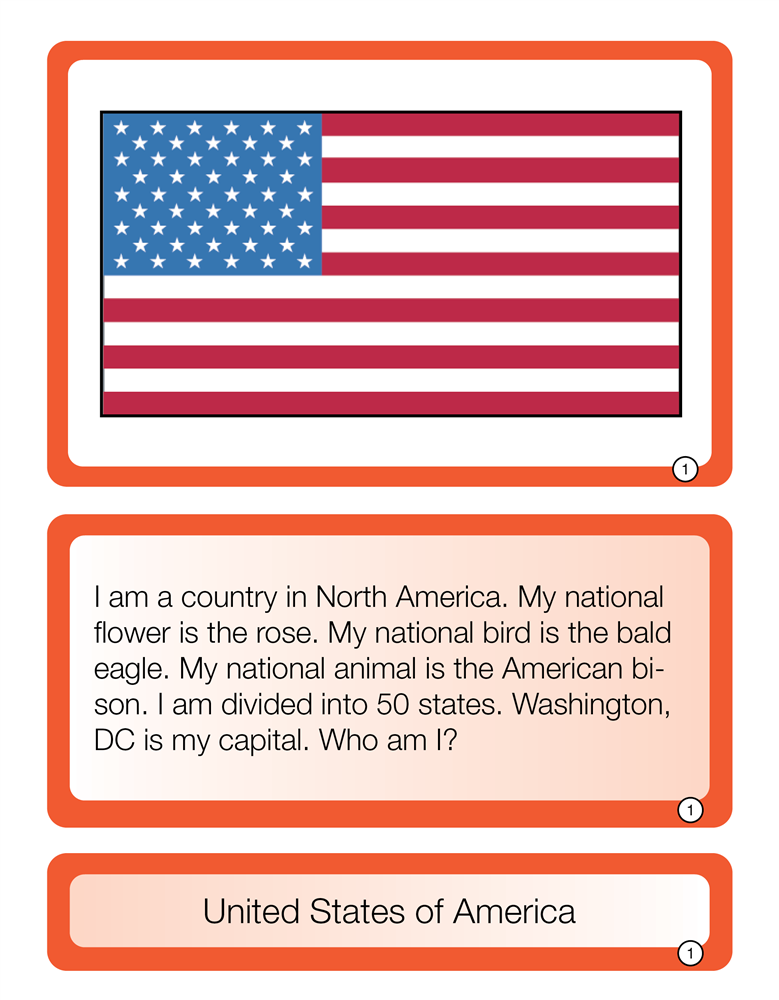 Who Am I? North American Countries (Printed)