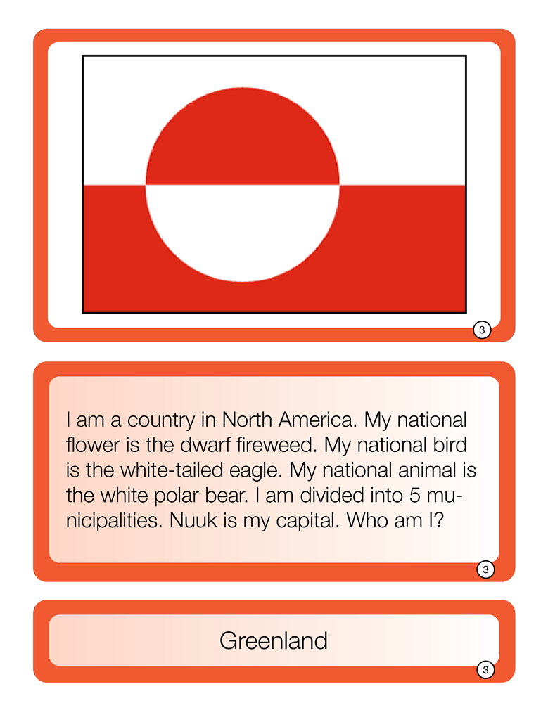 Who Am I? North American Countries (Printed)