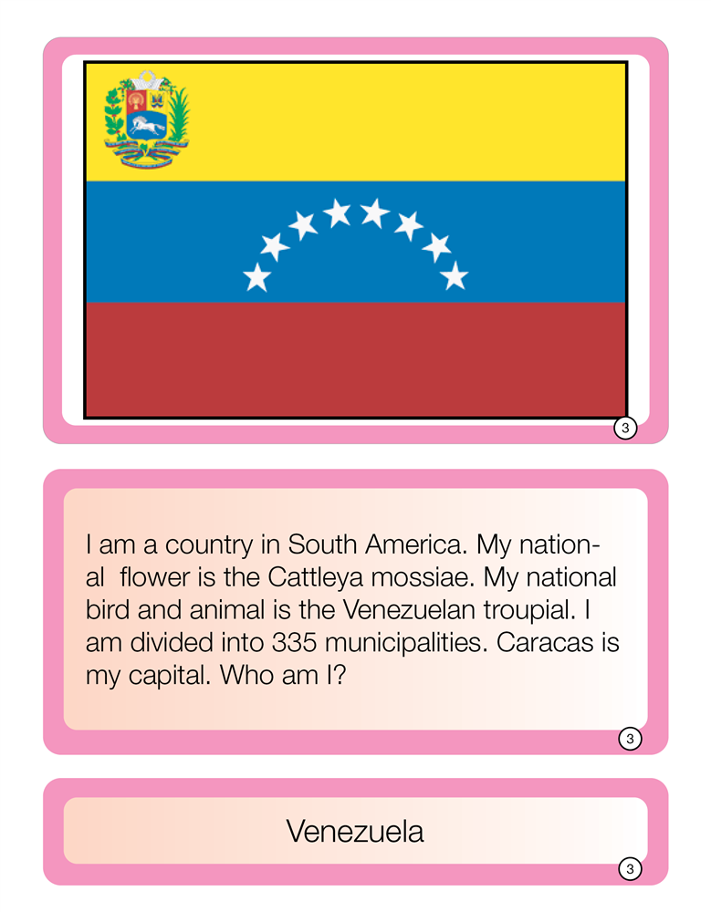 Who Am I? South American Countries (Printed)