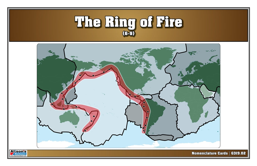 The Ring of Fire Puzzle with Nomenclature Cards (6-9)