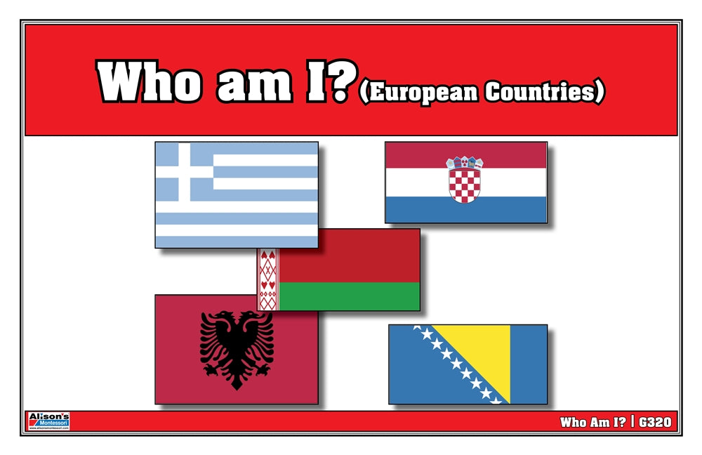 Who Am I? European Countries (Printed)