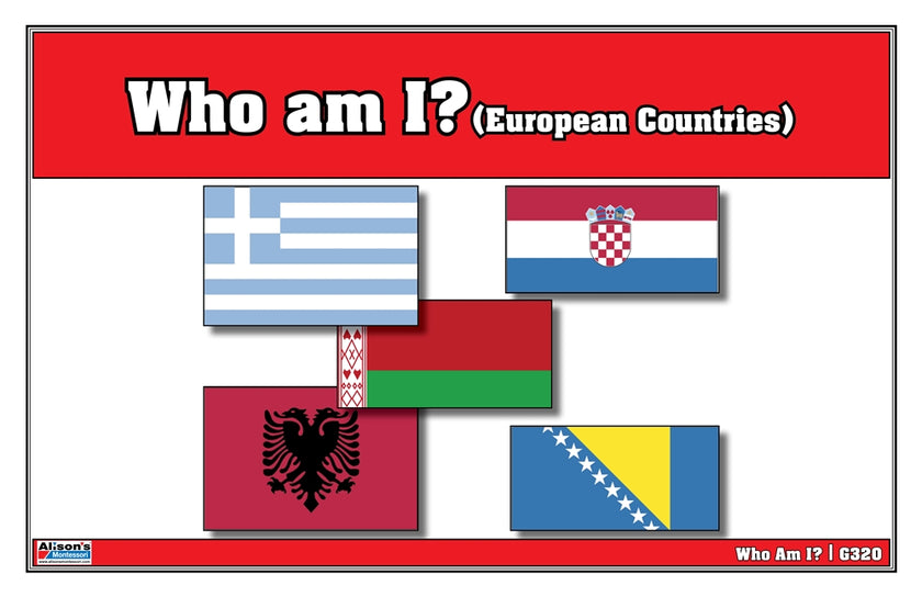 Who Am I? European Countries (Printed)