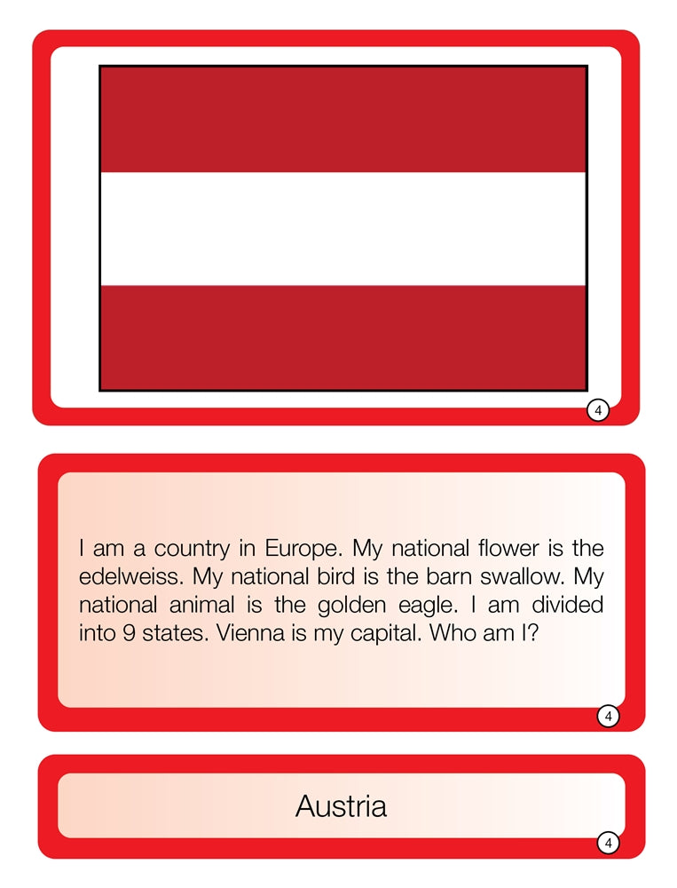Who Am I? European Countries (Printed)
