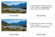 Types of Valley Formation Nomenclature Cards (Printed)