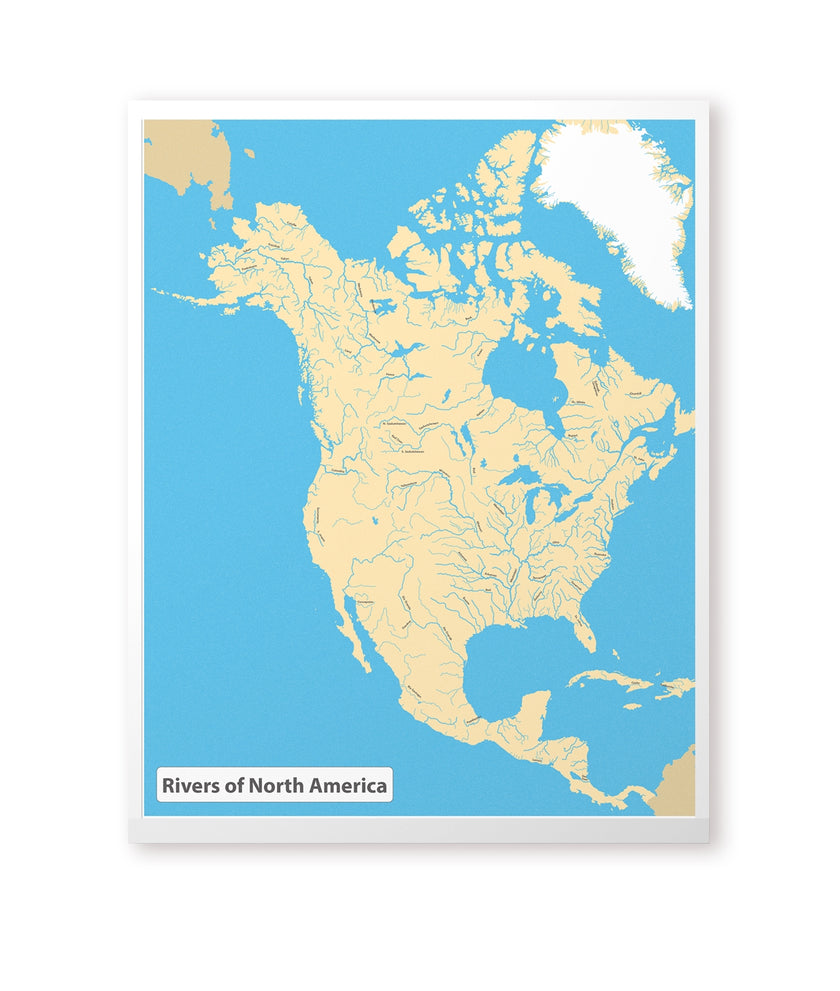 Rivers of North America Chart