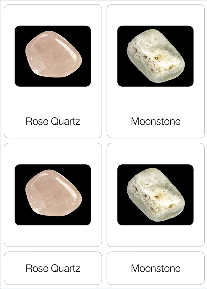 Precious Stones Nomenclature Cards (3-6) (Printed)
