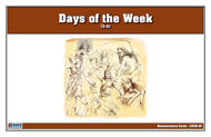 Days of the Week Nomenclature Cards (3-6) (Printed)