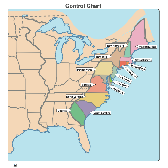 13 Colonies of the U.S. Puzzle