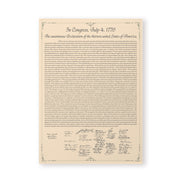 Declaration of Independence (Laminated and Cut)