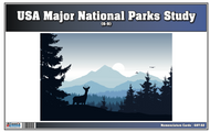 USA Major National Parks Study Nomenclature Cards (6-9) (Printed)