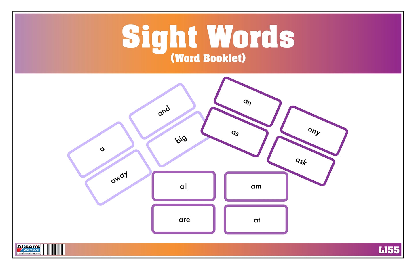 Sight Words: Word Booklet (Printed)