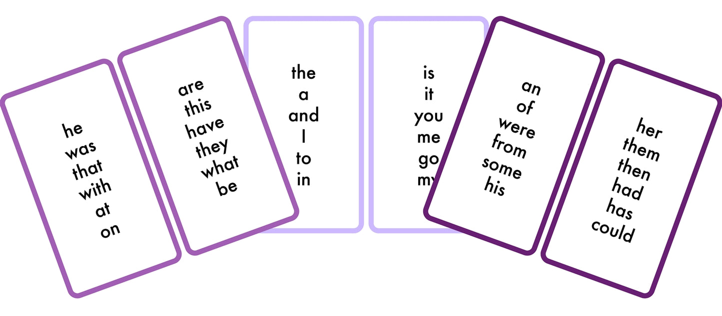 Sight Words: Word List (Printed)