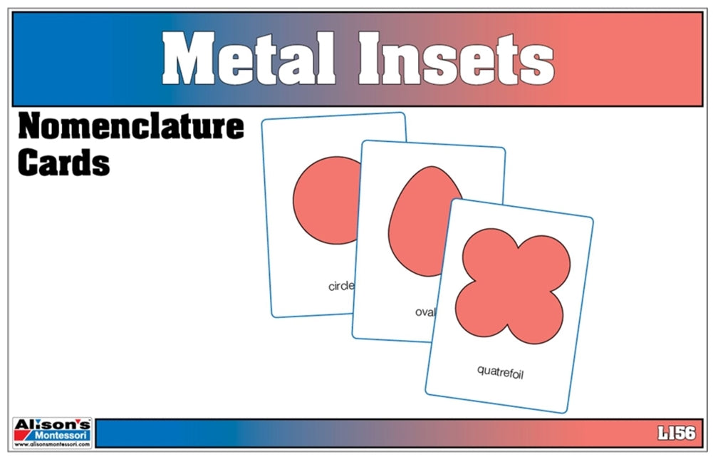 Metal Insets Nomenclature Cards (Printed)