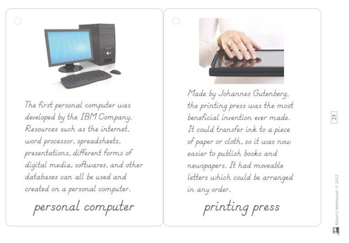 History of Language and Writing Tools (Printed)