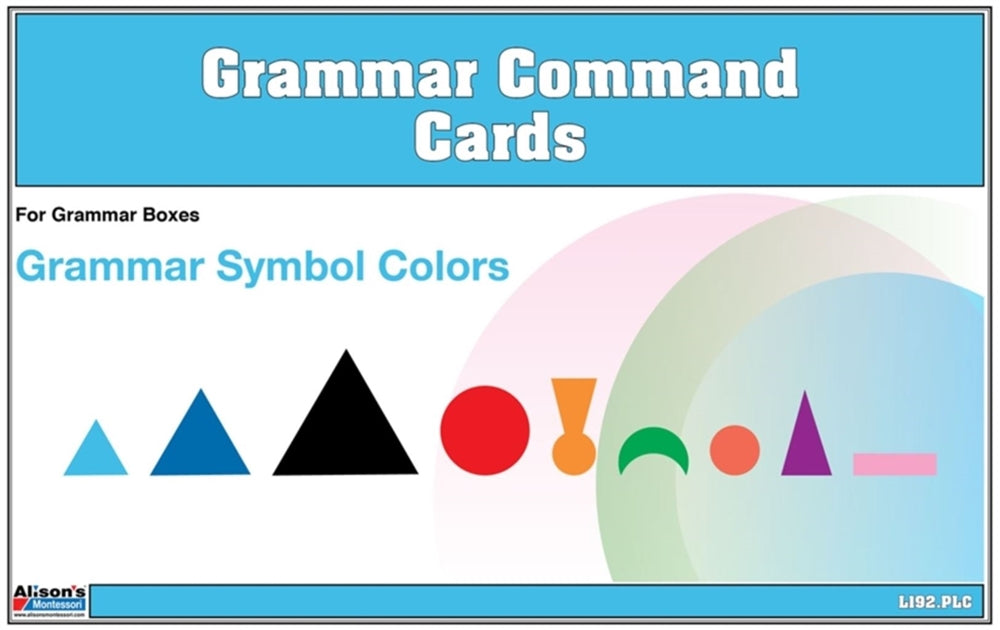 Grammar Command Cards (Printed)