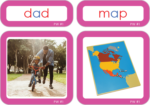 Phonic Picture-Label Cards with Boxes